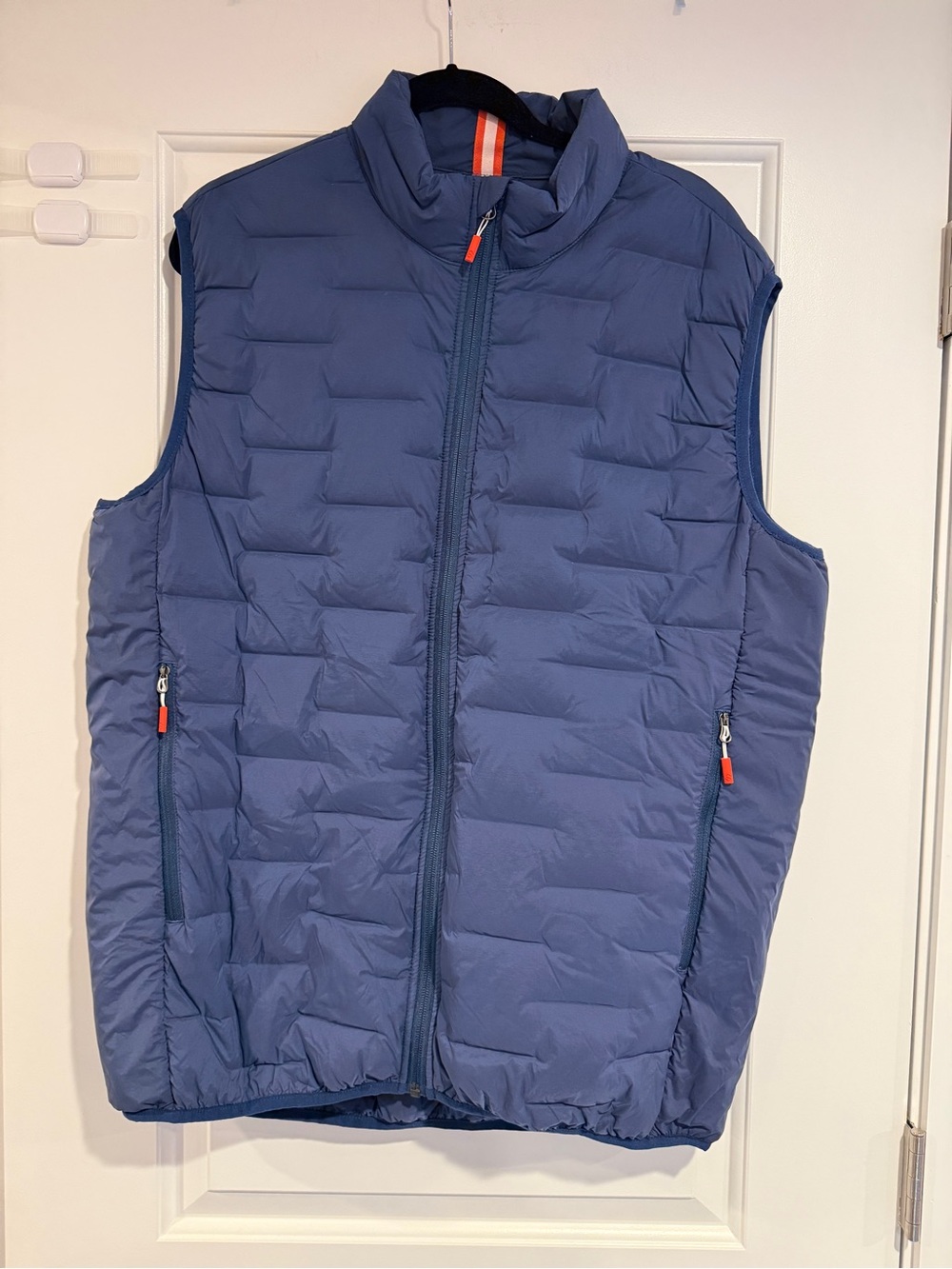 Swims Lofoten Seamless Down Puffer Vest Navy Blue Orange Men's Size XL Gorpcore